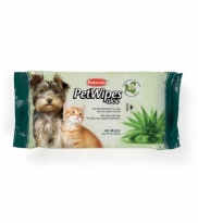 Pet wipes aloe